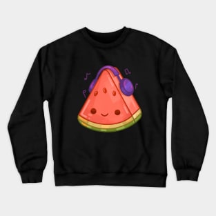 Musical Watermelon Slice Crewneck Sweatshirt